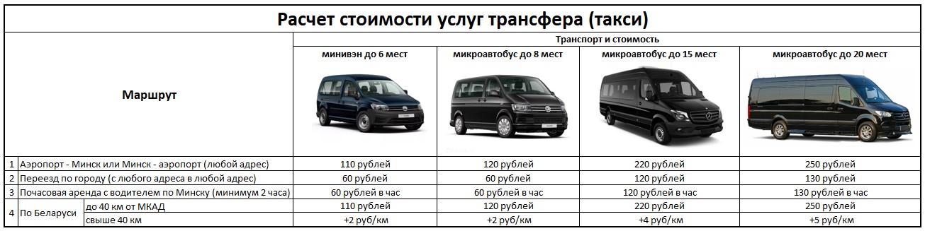 такси минивэн